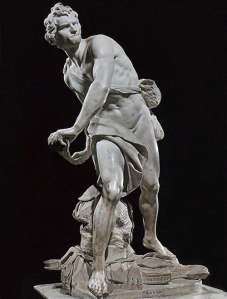 Bernini's David. 1623. Borghese Gallery.