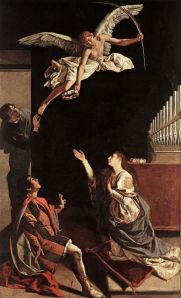 Orazio Gentileschi's St. Cecilia altarpiece.